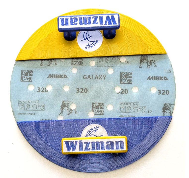 Шліфувальна терка WIZMAN з липучкою "півмісяць", 205 мм*70 мм - Image 3