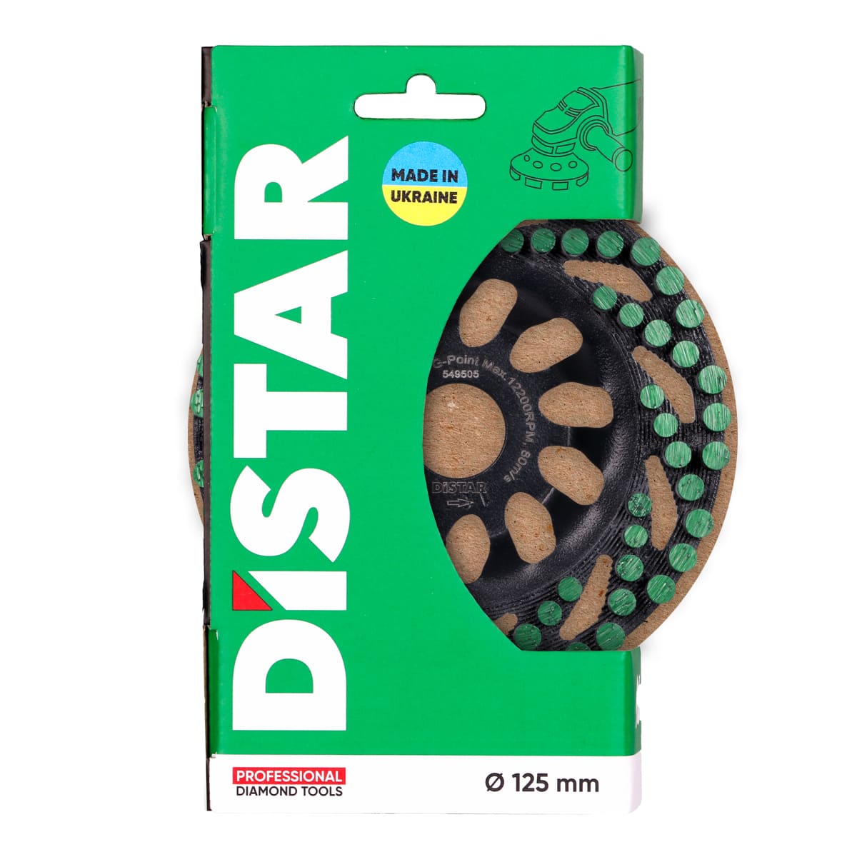 DISTAR Фреза алмазна чашка для бетону Green Point DGS-S 125*22,23H - Image 7