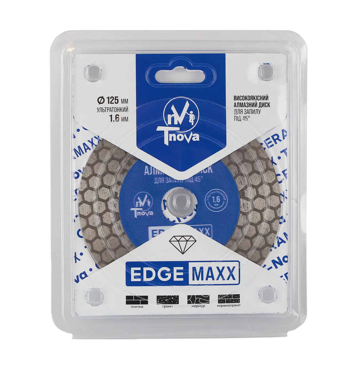 Диск для запилу під 45° T-Nova EDGEMAX 125 - Image 2