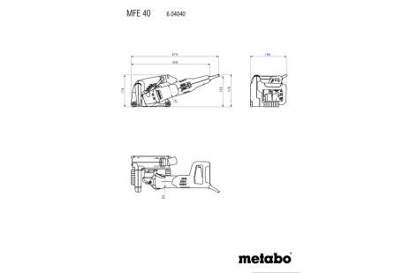 Штроборіз Metabo MFE 40 + 2 алмазних диски - Image 8