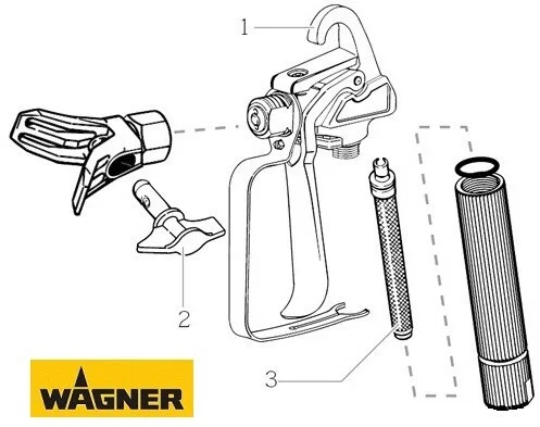 WAGNER оригінальний Фільтр пістолета білий 60 меш - Image 2